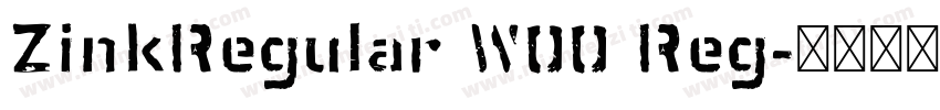 ZinkRegular W00 Reg字体转换